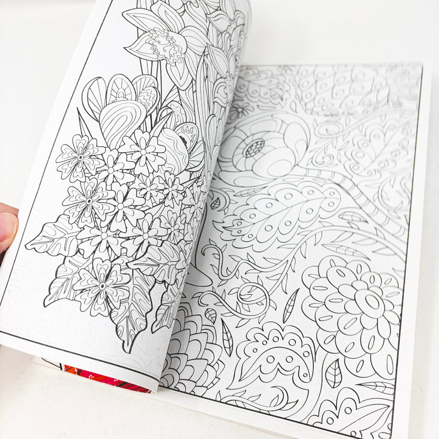 Kappa Adult Coloring Designer Series: Flowers to Color