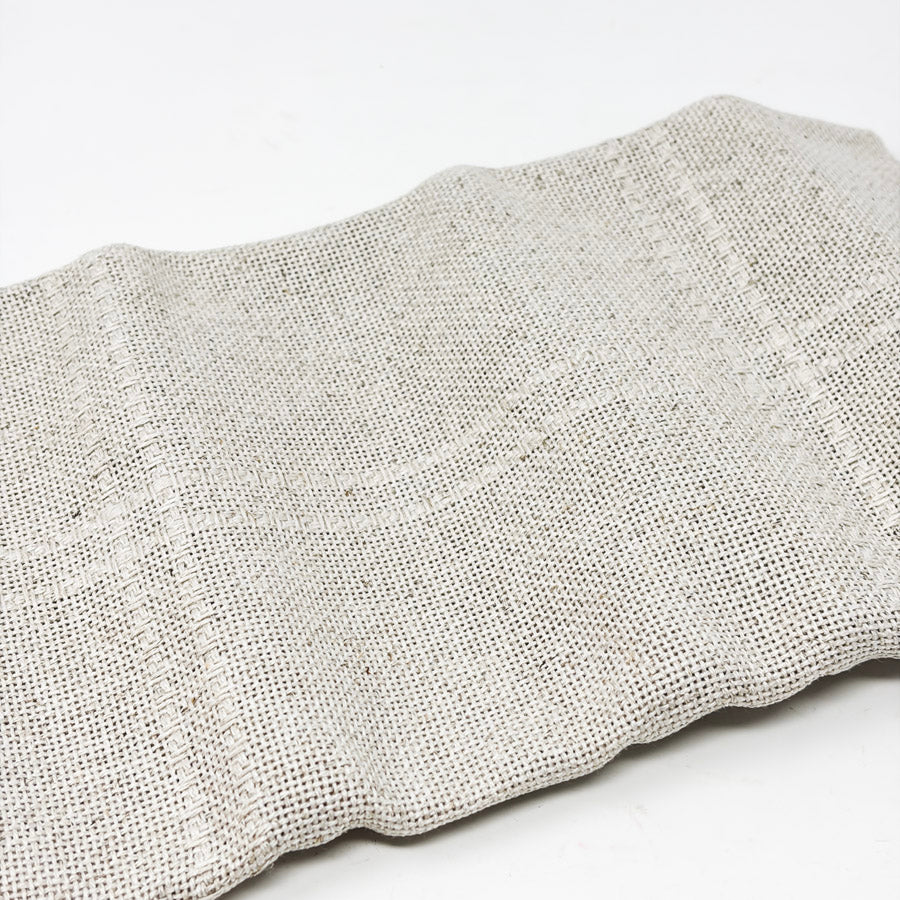 22" Square Natural Windowpane Evenweave Fabric