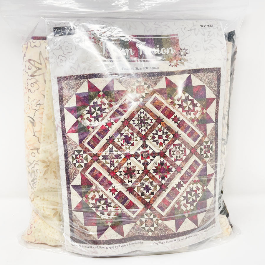 Plum Fusion Quilt Set - Wing and a Prayer Design
