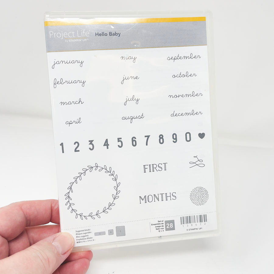 Hello Baby - Stampin' Up Project Life Stamp Set