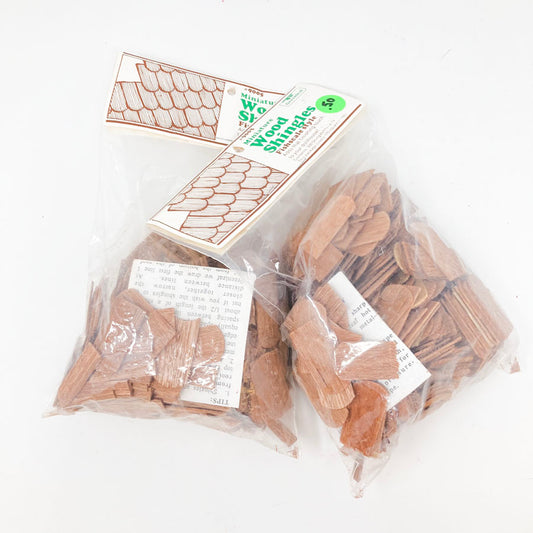 Greenleaf Miniature Dollhouse Wood Shingles - Fishscale Style