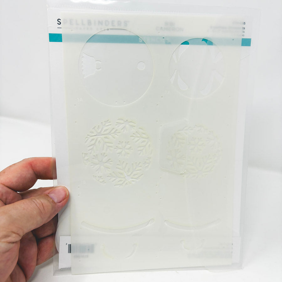 Spellbinders Snowflake Ornaments Stencils