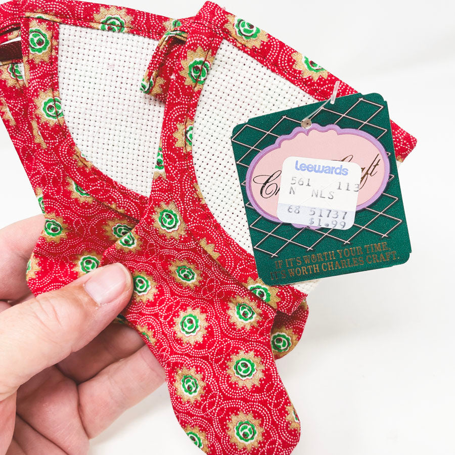 Ornament Stockings with Aida Front