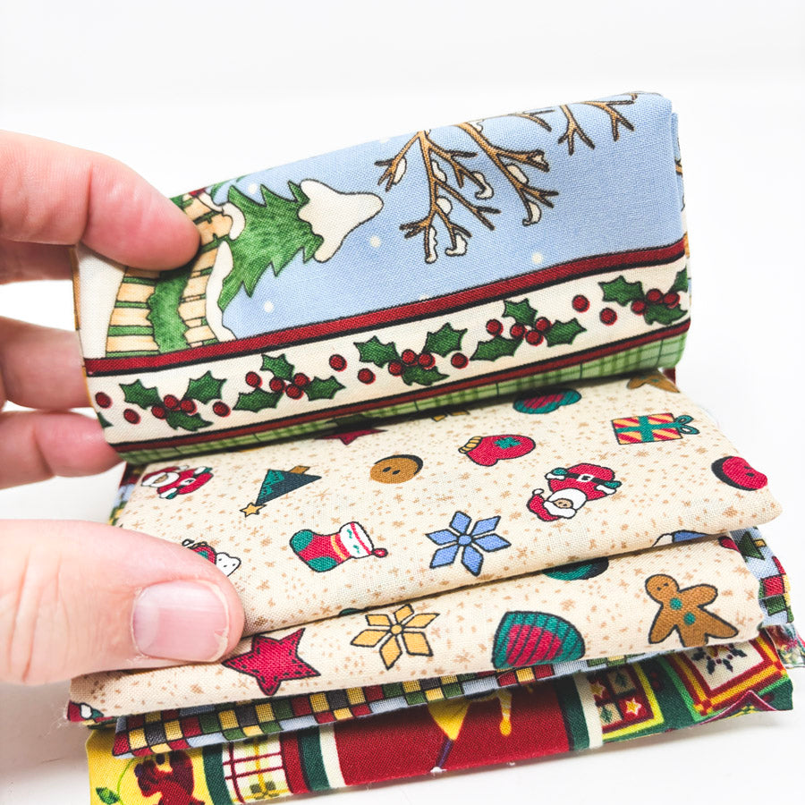 Debbie Mumm & Friend Holiday Fabric Remnants Bundle