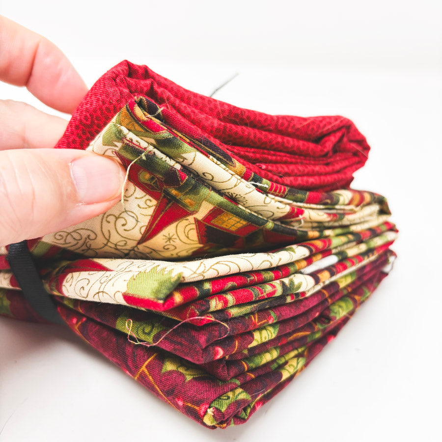 Holly Jolly Holiday Fabric Remnants Bundle