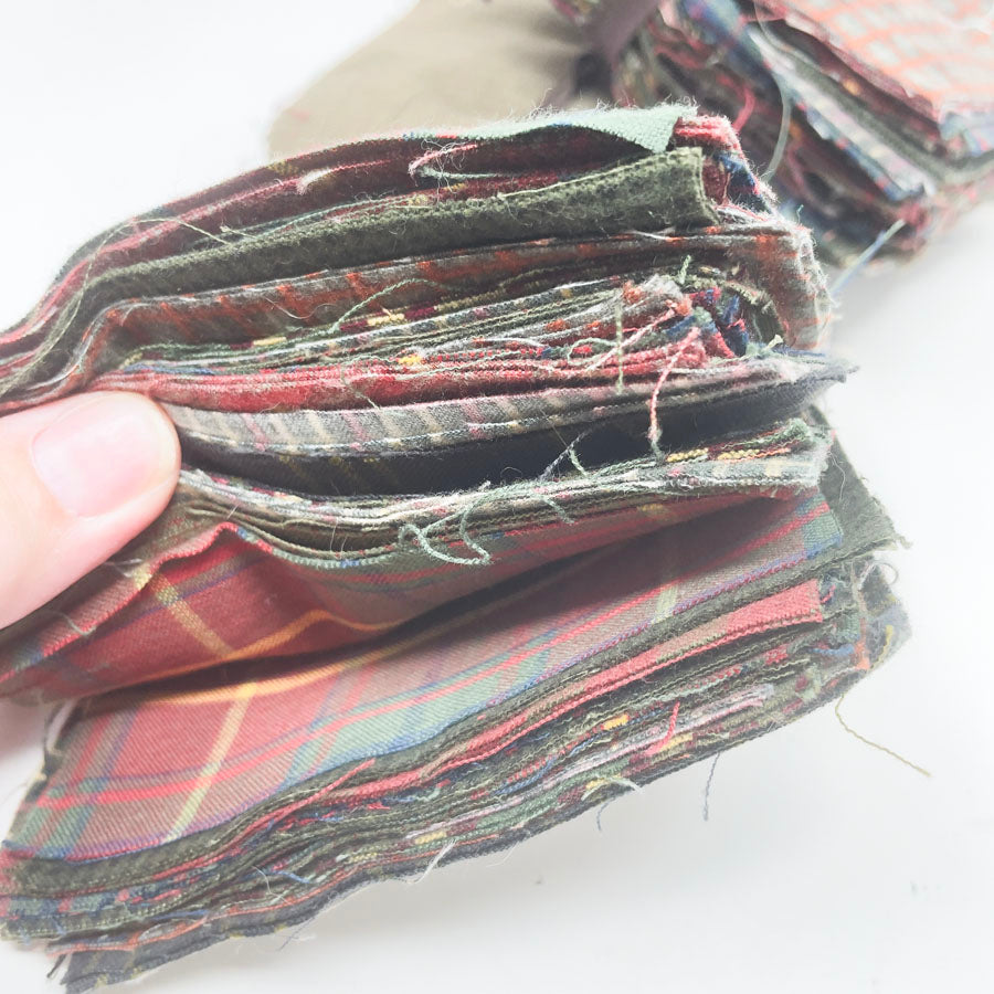 Vintage Holiday Plaid Fabric Bundles