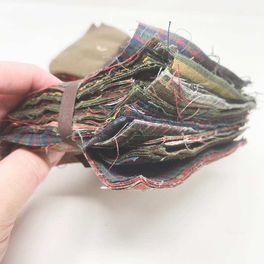 Vintage Holiday Plaid Fabric Bundles