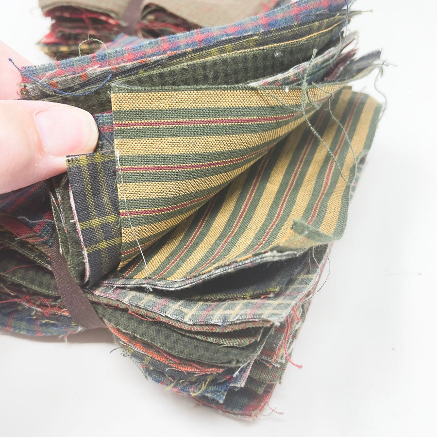 Vintage Holiday Plaid Fabric Bundles