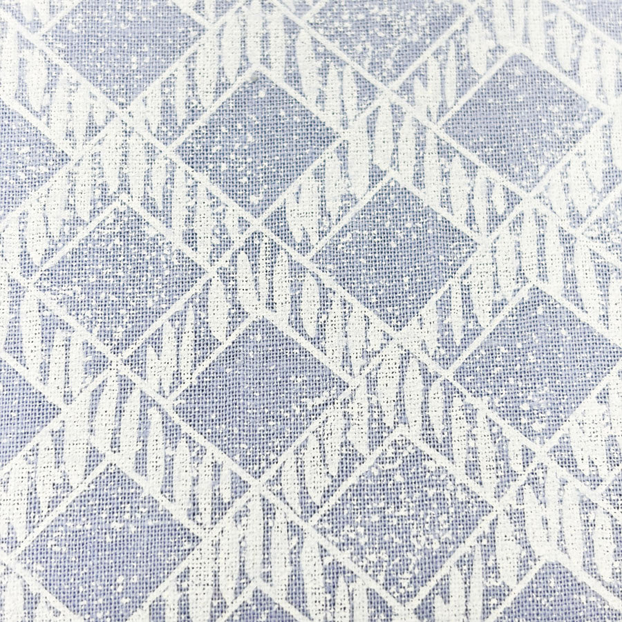 44" x 80" Periwinkle Geometric Pattern Cotton Fabric