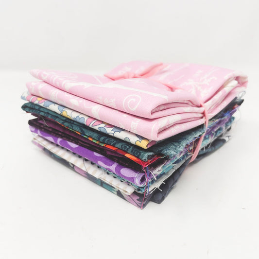 Rue du Teal-Pink-Purple Patterns Fabric Bundle