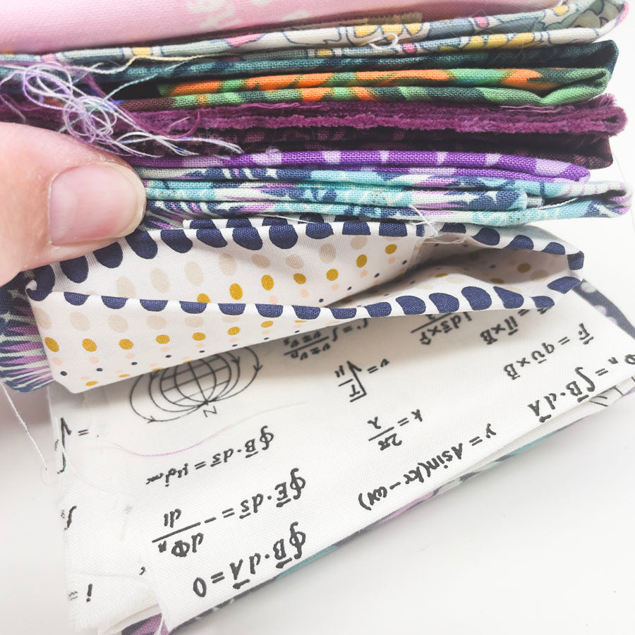 Rue du Teal-Pink-Purple Patterns Fabric Bundle