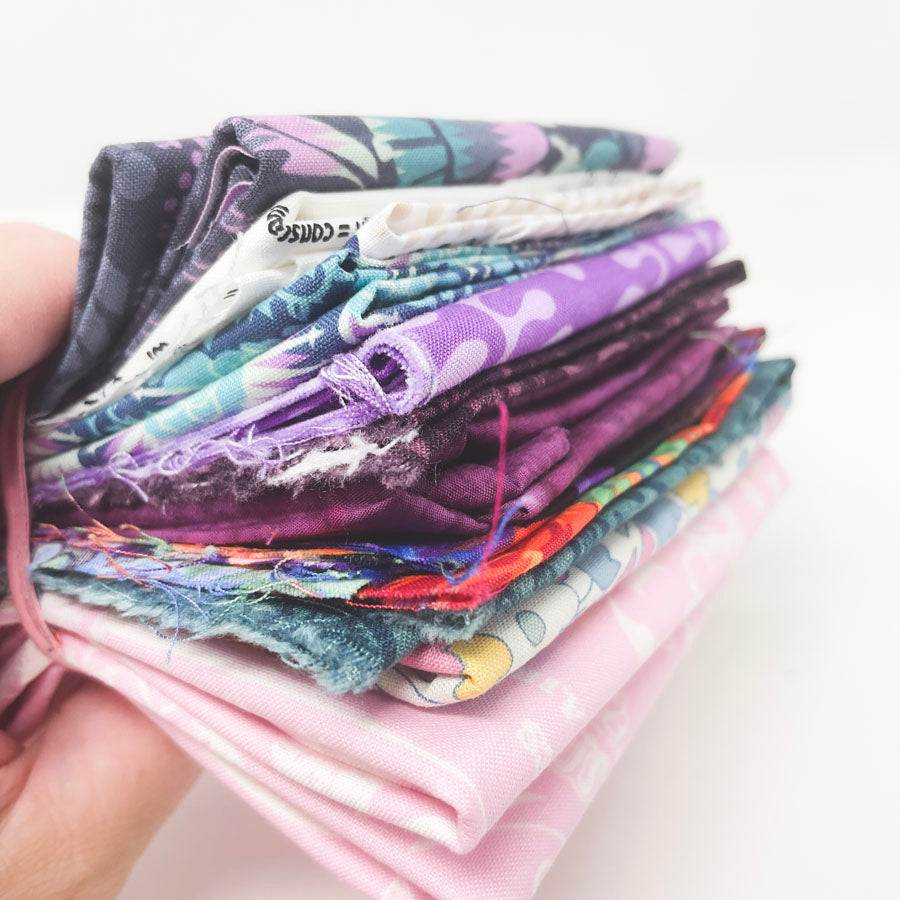 Rue du Teal-Pink-Purple Patterns Fabric Bundle