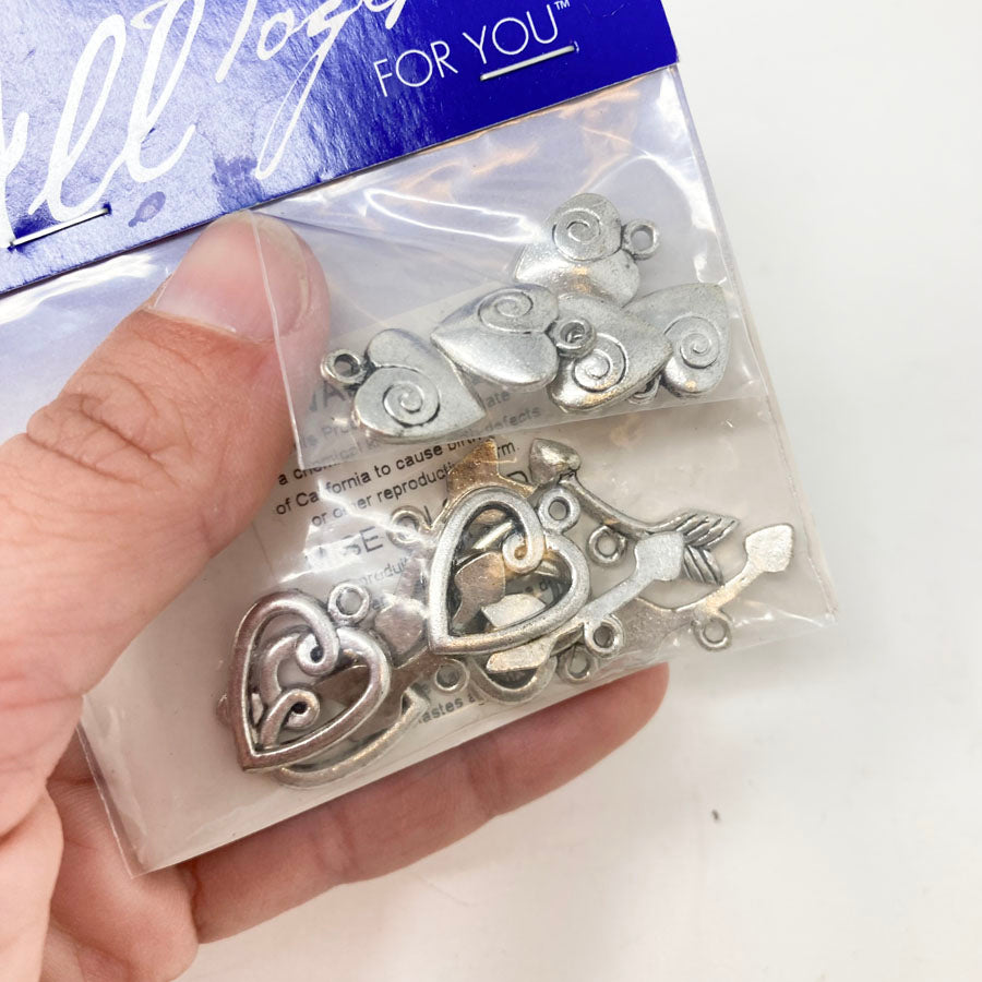 Blue Moon Beads All Together For You Heart Charms