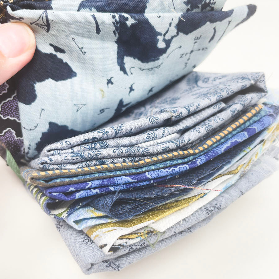 Moody Blue Patterns Fabric Bundle