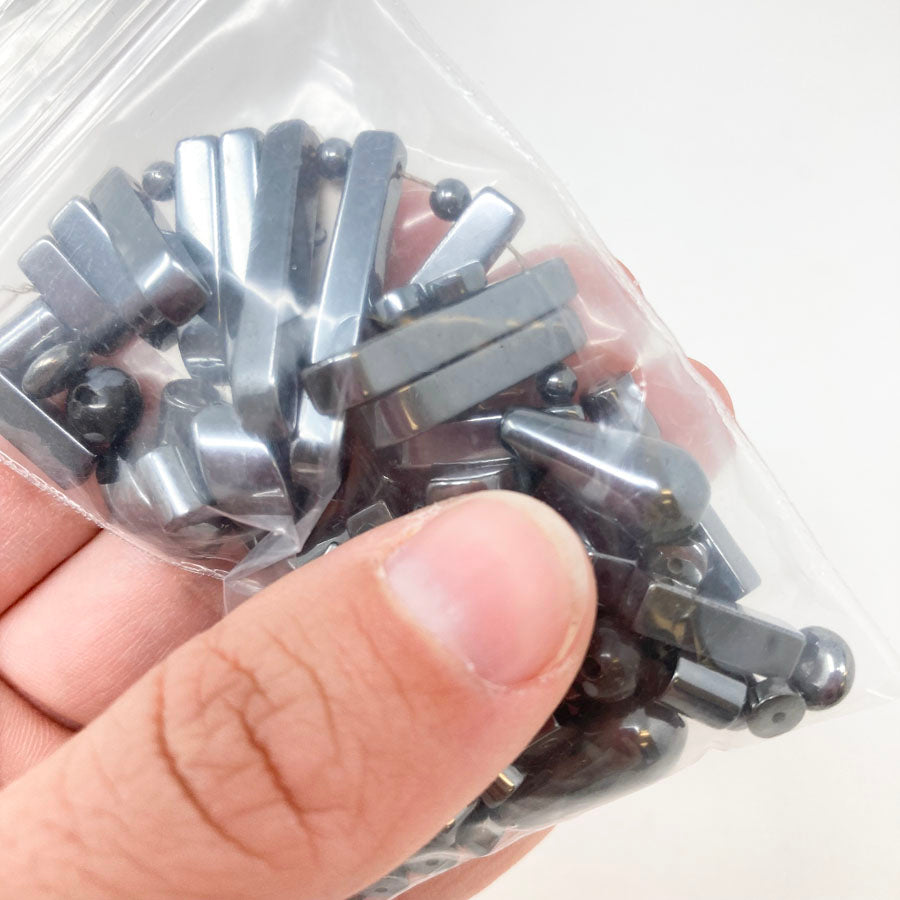 Charcoal Plastic Beads Bundle
