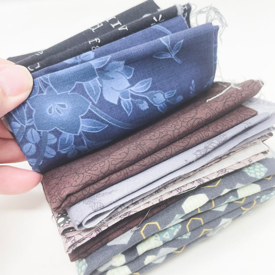 Quilters Patchwork Dark Patterns Fabric Bundle