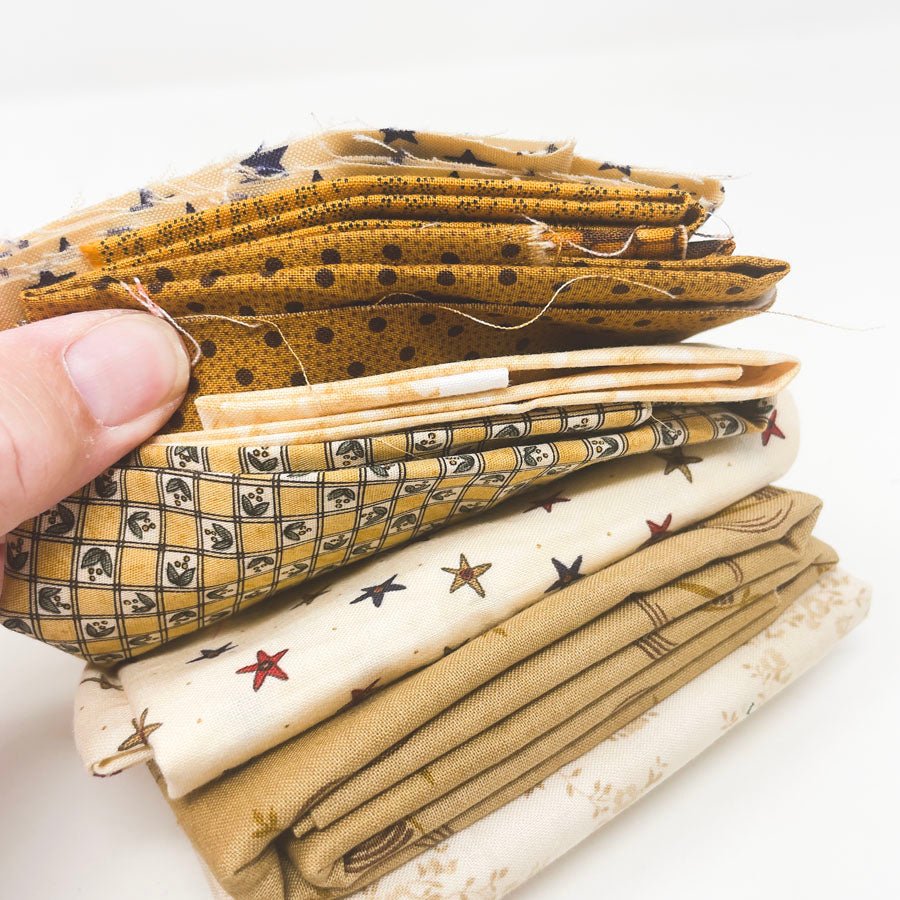 Creamy Star Pattern Fabric Bundle