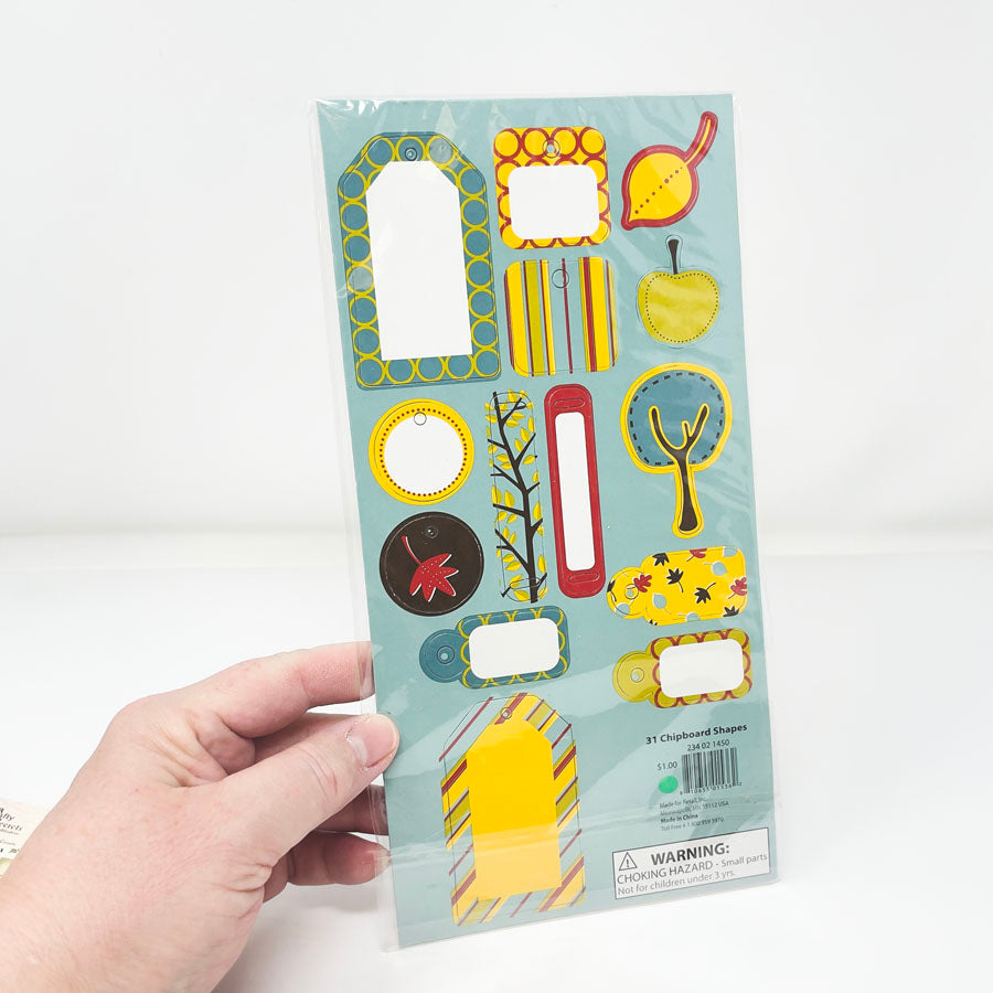 Fall Scrapbooking Chipboard Shapes