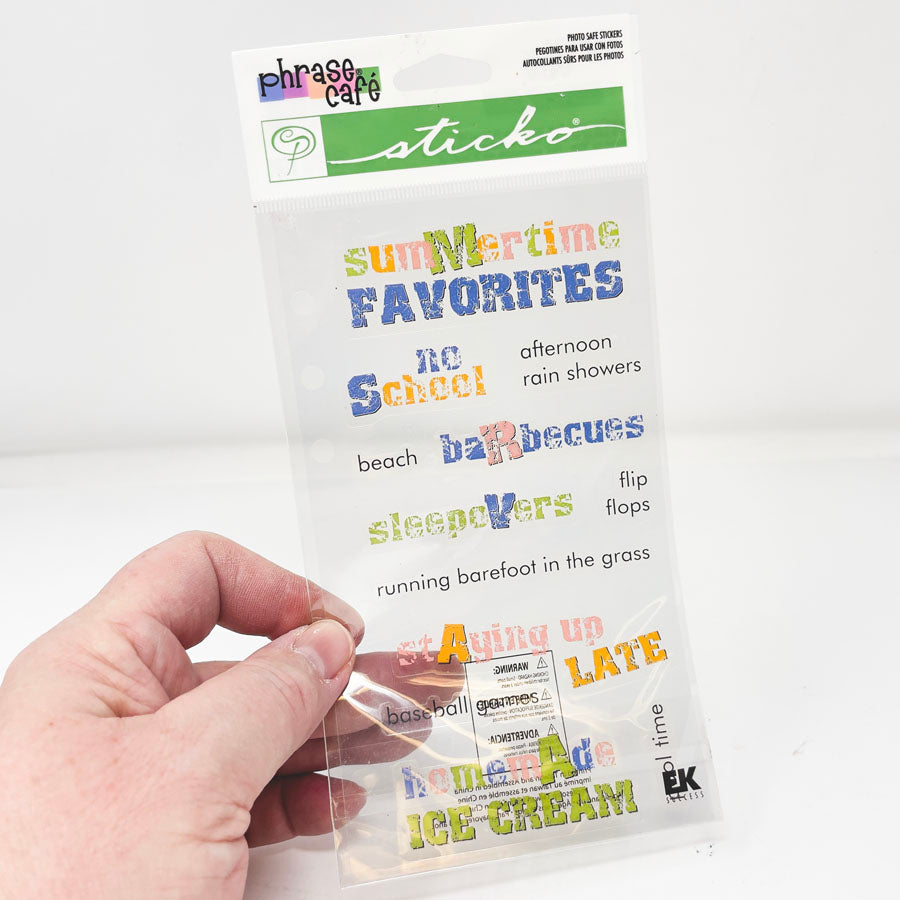 Sticko Phrase Cafe Stickers