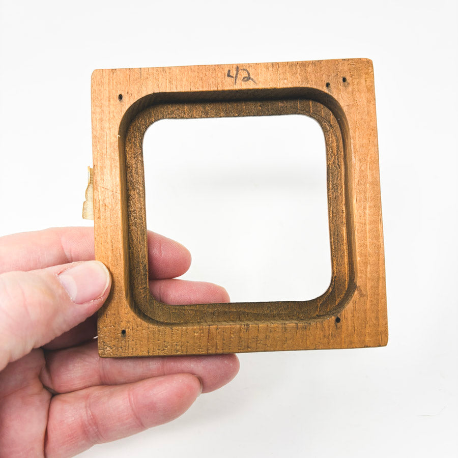 Small Stained 4" Rounded Corner Frame