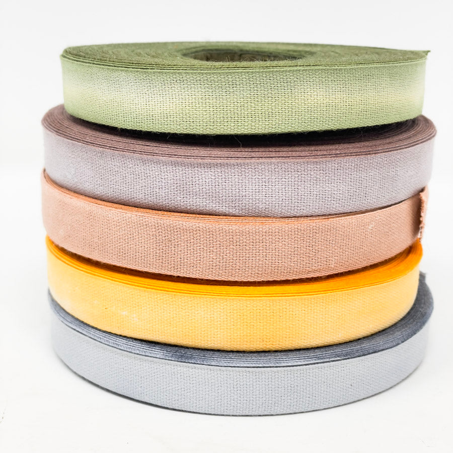 NEW // Hand Dyed 5/8 Cotton Twill Tape - by the yard – Hello Art