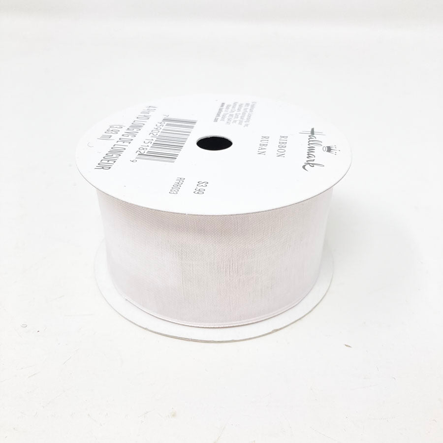 White Hallmark Ribbon