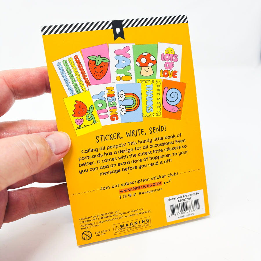 Pipsticks Super Cute Postcard Book