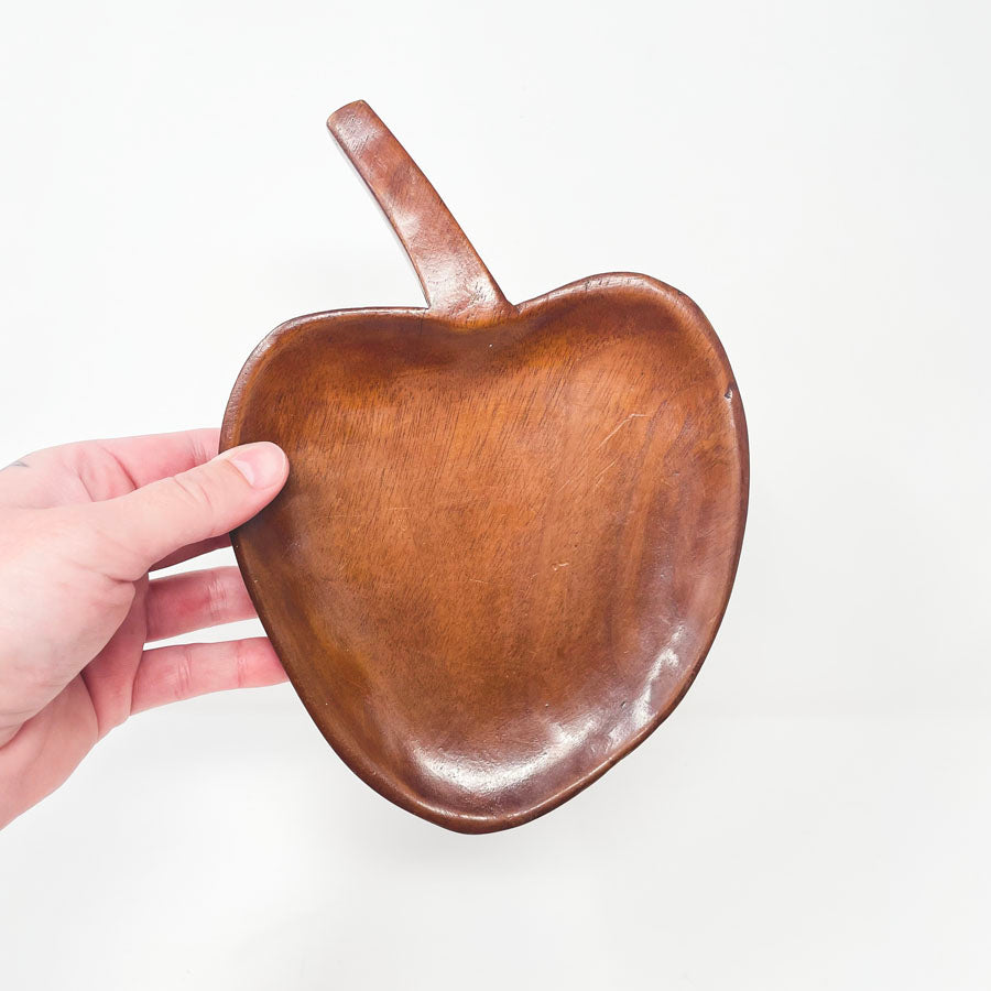 Vintage Teak Apple Tray MCM