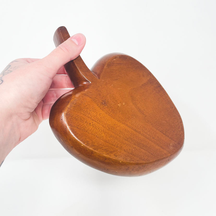 Vintage Teak Apple Tray MCM