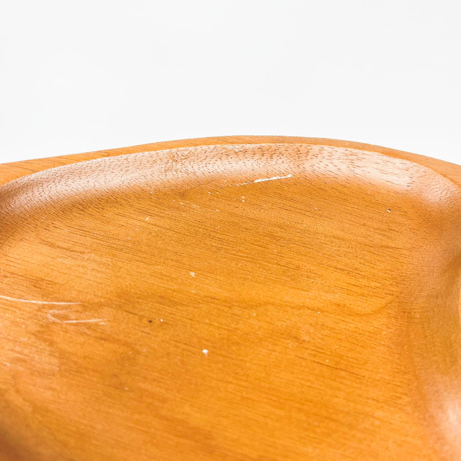 MCM African Walnut Fish Snack Tray