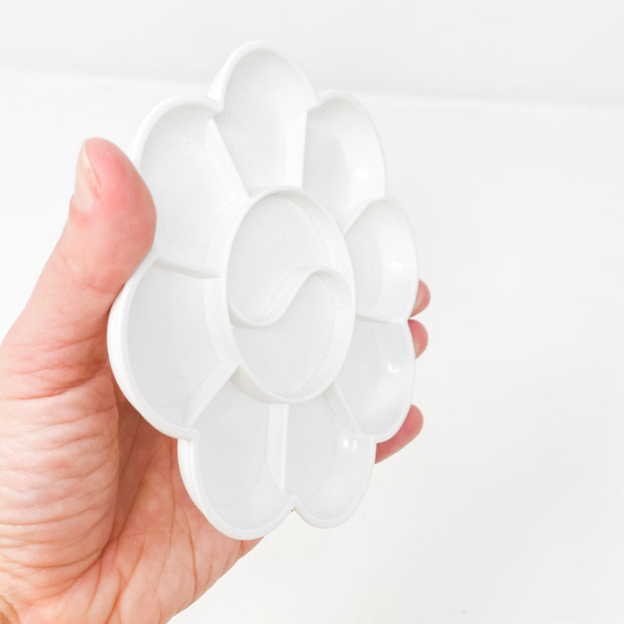 Flower Shape Plastic Paint Palette