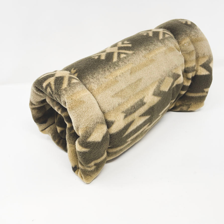 58" x 41" - Army Green Fleece - Horse Theme