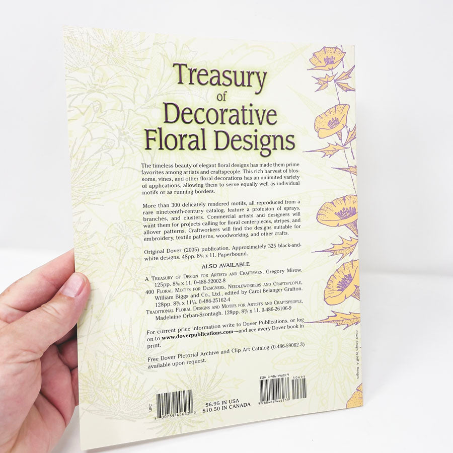 Treasury of Decorative Floral Designs Book by Dover