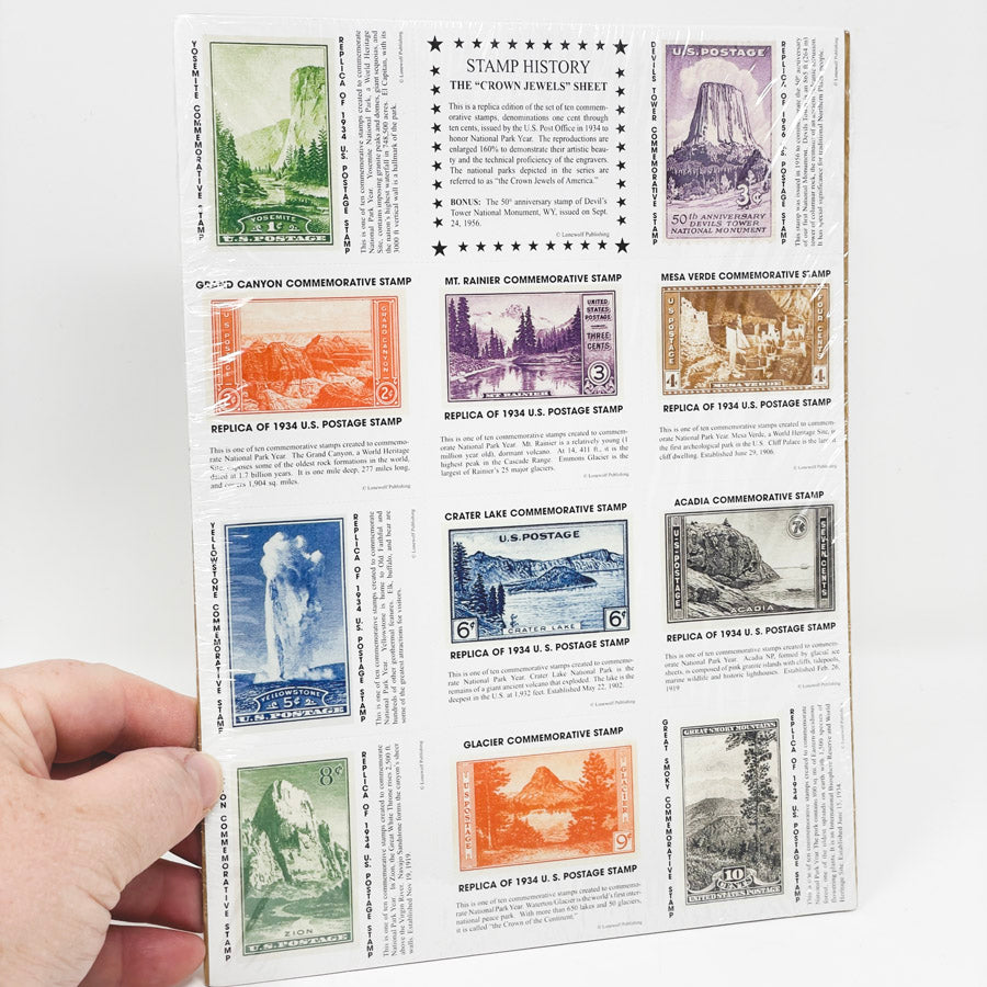 Stamp History - The Crown Jewels Sheet