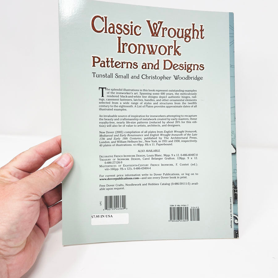 Classic Wrought Ironwork Patterns and Designs Book by Dover