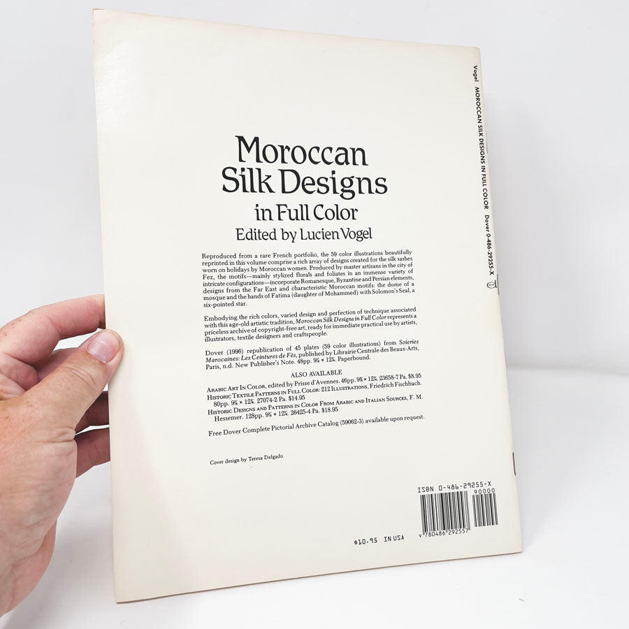 Moroccan Silk Designs Book by Lucien Vogel