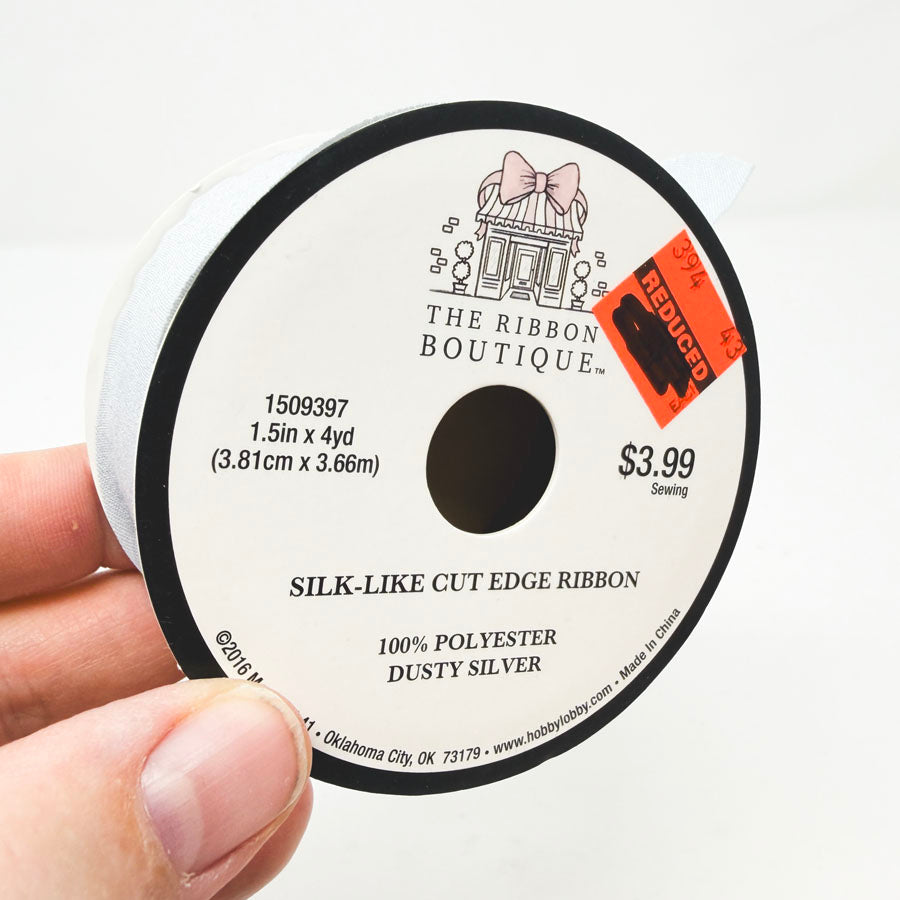 1-1/2" Ribbon Boutique Silk-Like Cut Edge Ribbon