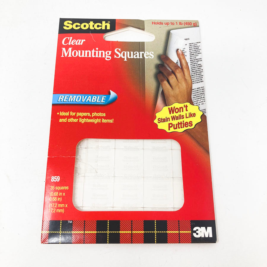 Scotch Clear Mounting Squares