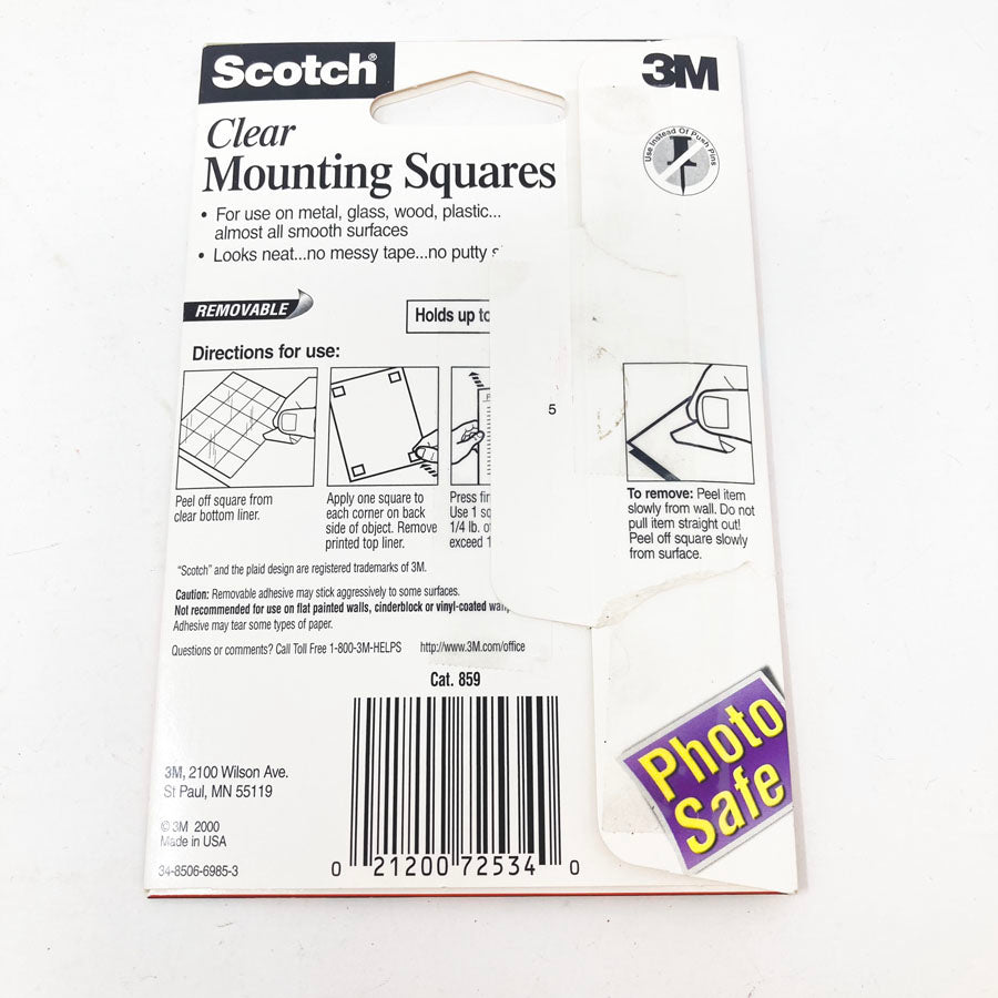 Scotch Clear Mounting Squares