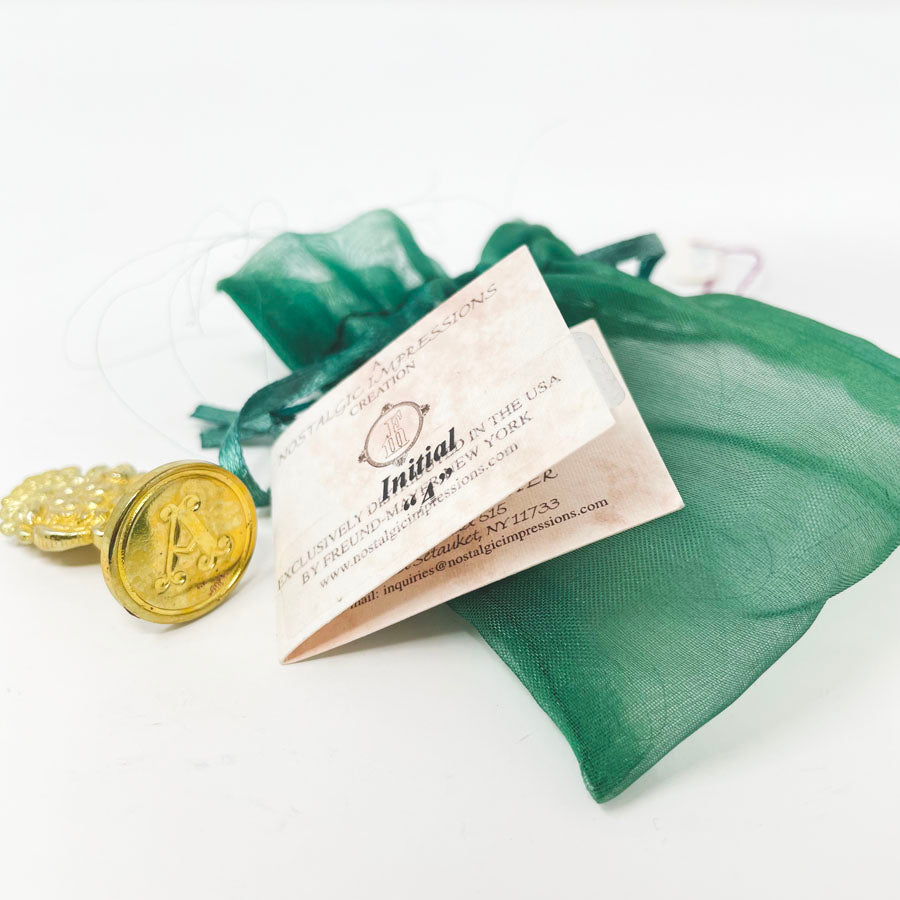 Initial "A" Wax Seal Stamp by Nostalgic Impressions