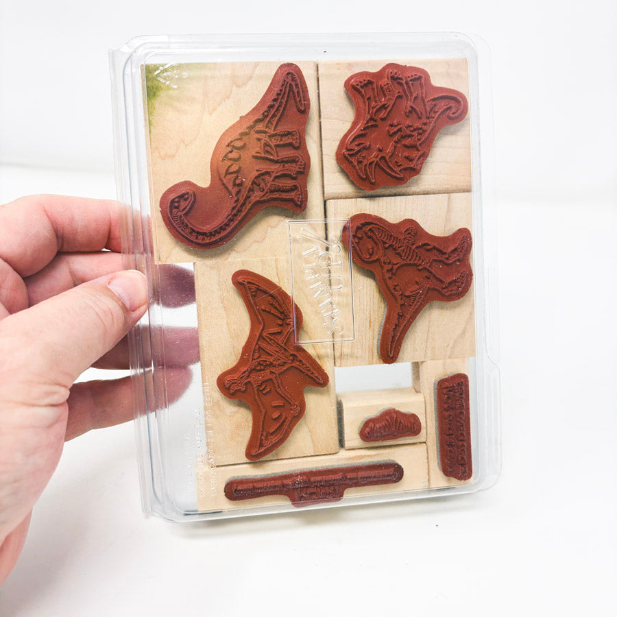 Dinoroar – Wood Back Rubber Stamp Set by Stampin' Up!