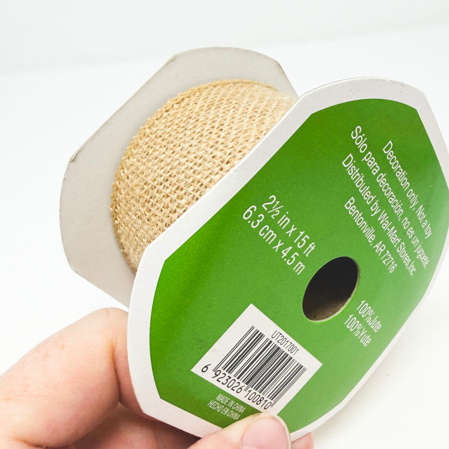 2-1/2" Wired Burlap Ribbon