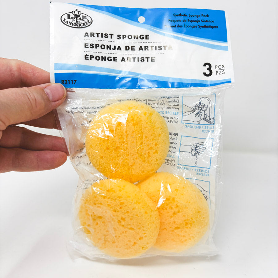 3 Pk. Royal Langnickel Artist Sponges