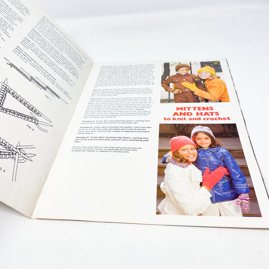 Leisure Arts Mittens and Hats Pattern Leaflet