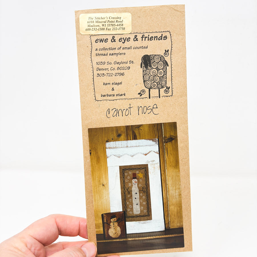Carrot Nose - Ewe & Eye & Friends Cross Stitch Pattern