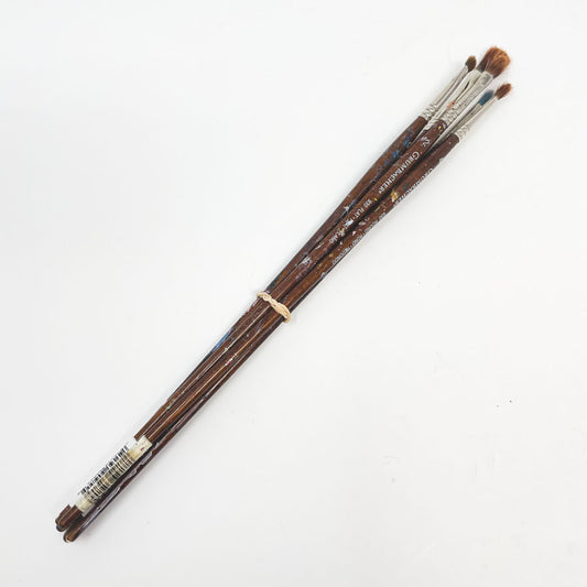 Grumbacher Long Handle Paintbrushes - 5 Pack