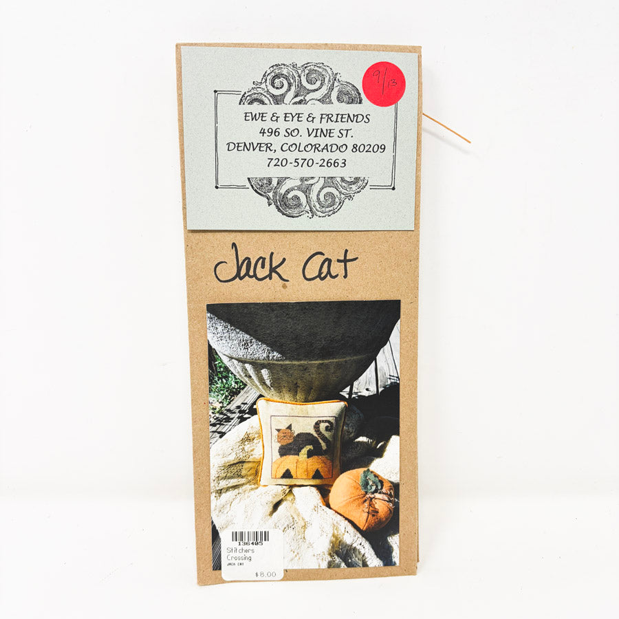 Jack Cat - Ewe & Eye & Friends Cross Stitch Pattern