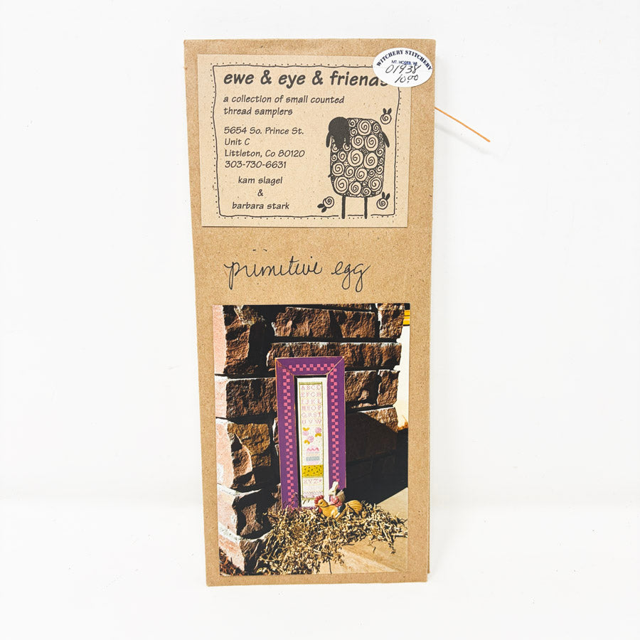 Primitive Egg - Ewe & Eye & Friends Cross Stitch Pattern