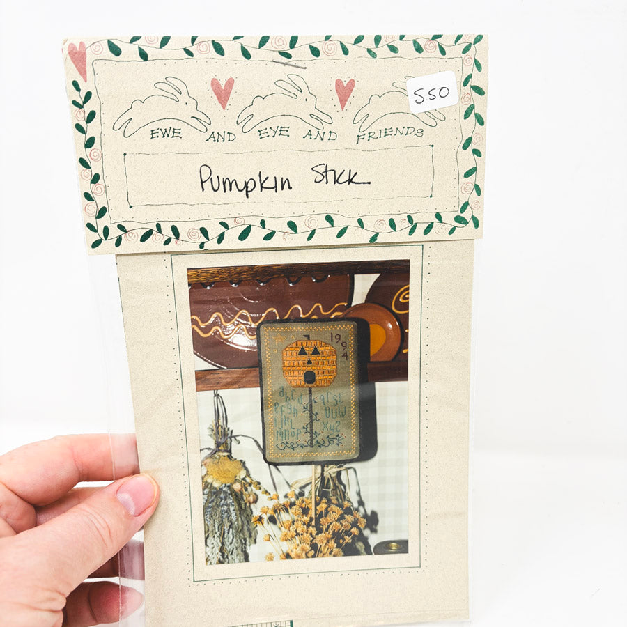 Pumpkin Stick - Ewe & Eye & Friends Cross Stitch Pattern