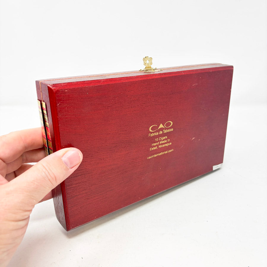 Vintage CAO Gold Bouchon Wooden Cigar Box